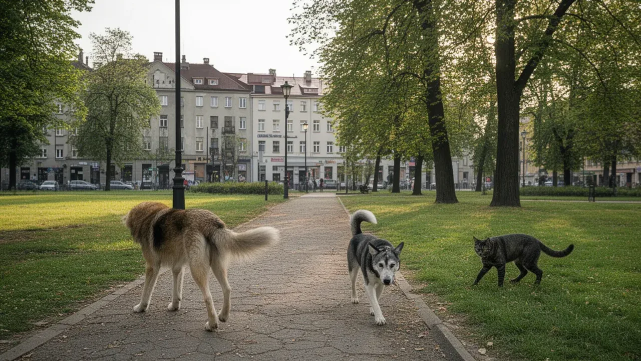 Psy w katowickich parkach: nowe przepisy i kontrole straży miejskiej